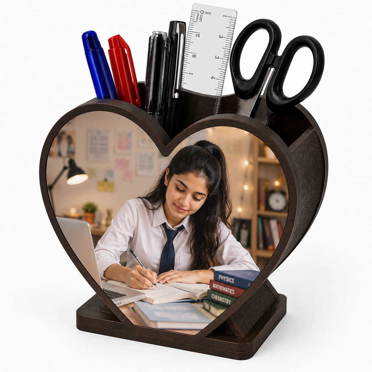 Girl Photo Pen Stand